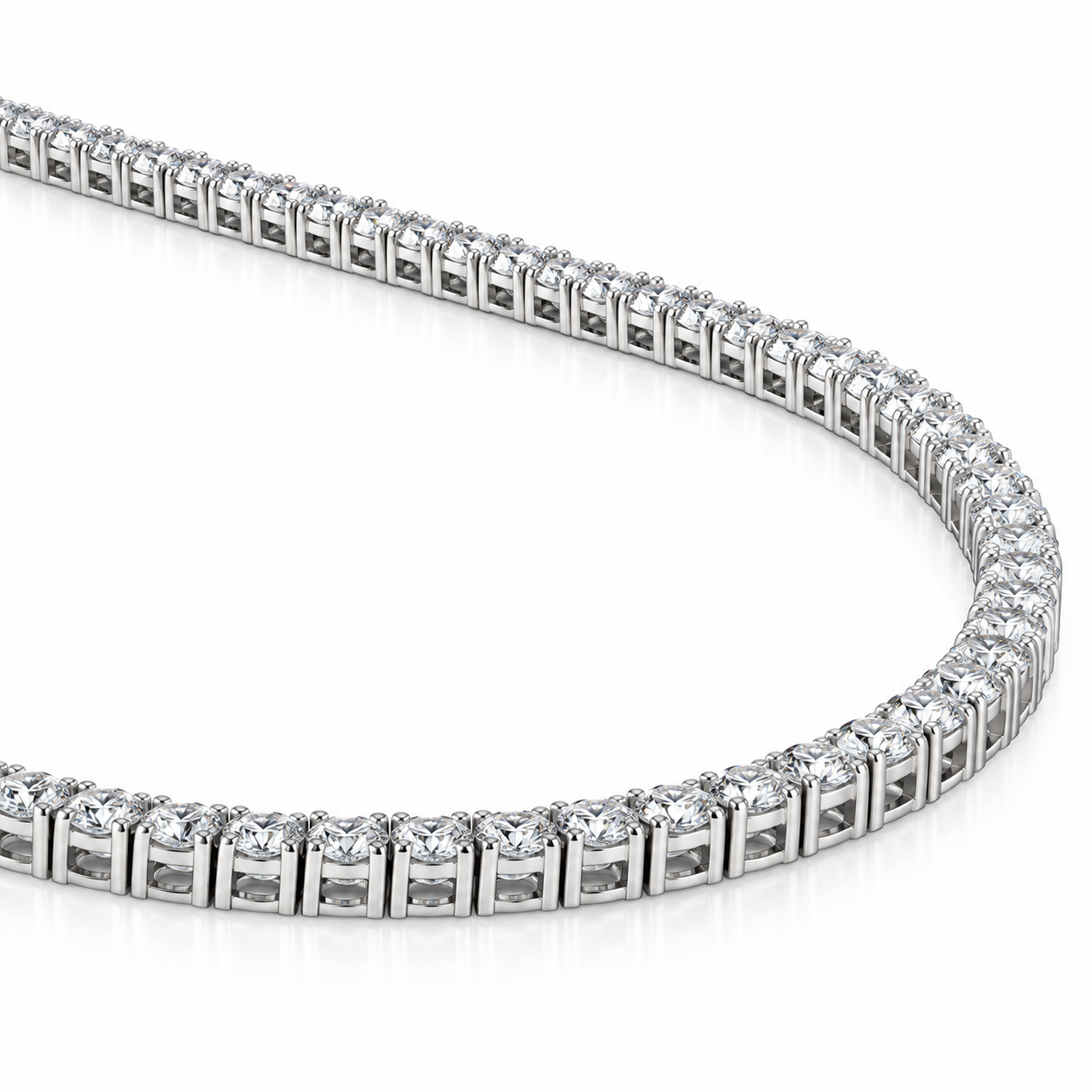 Diamond Tennis Necklace – Image 3