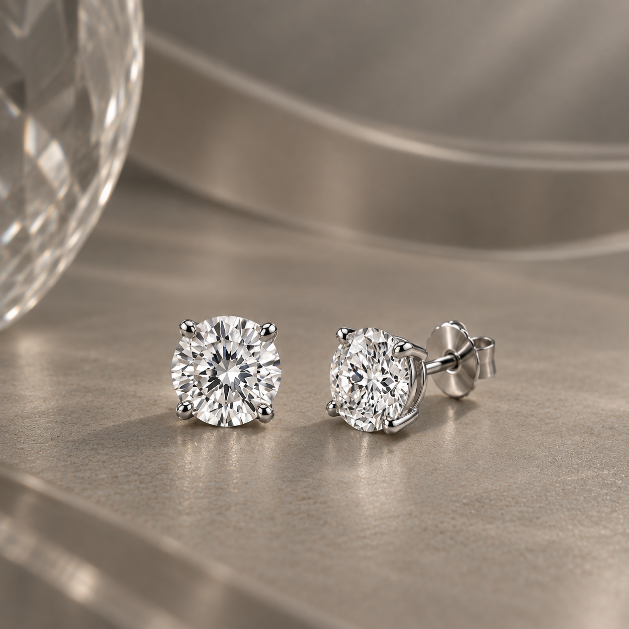 Solitaire Earrings