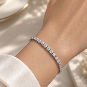 Classic Natural Diamond Tennis Bracelets - 图片 6