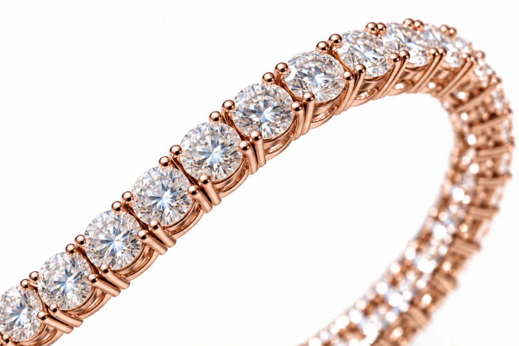 Classic Natural Diamond Tennis Bracelets