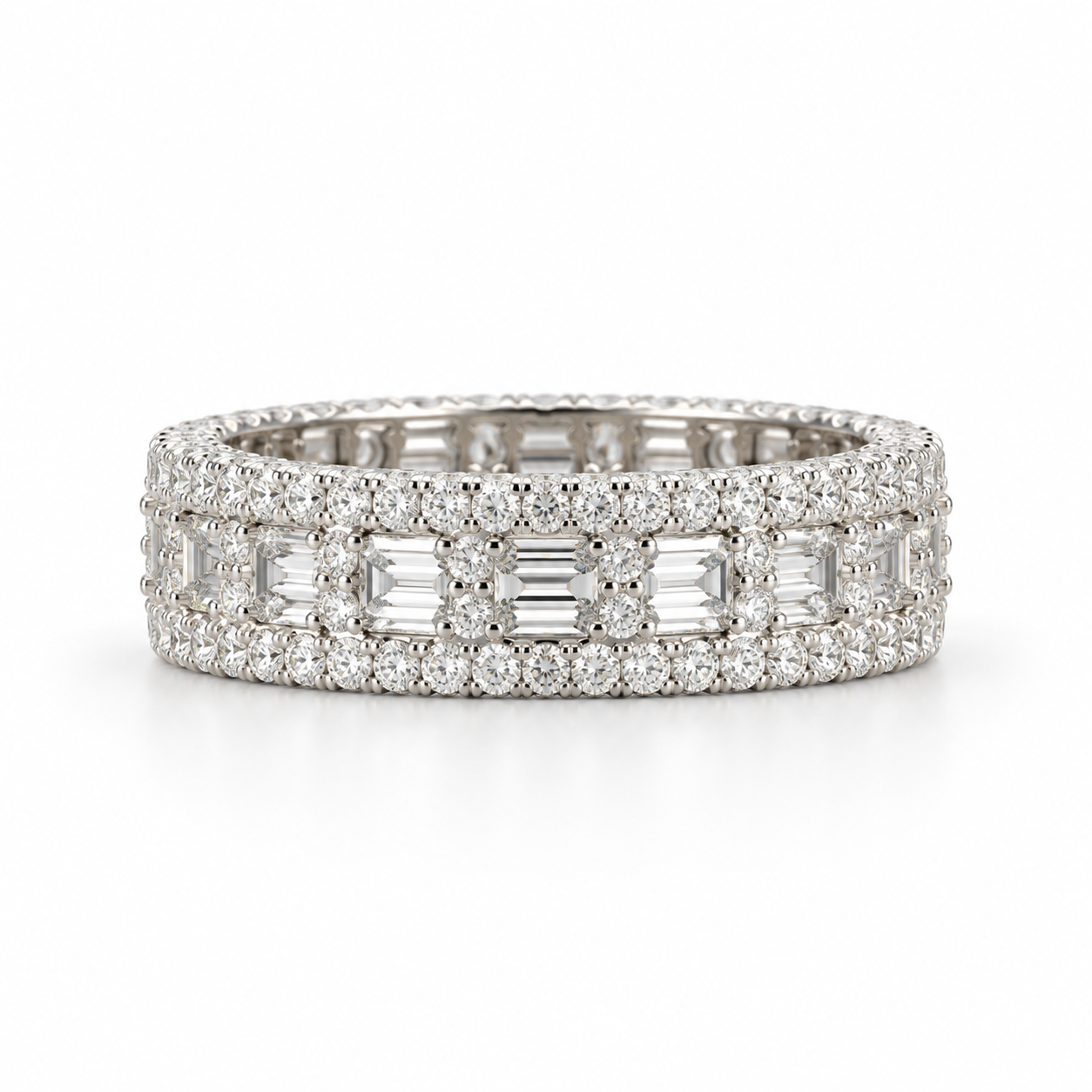 Natural Diamond Wedding Band - Image 2