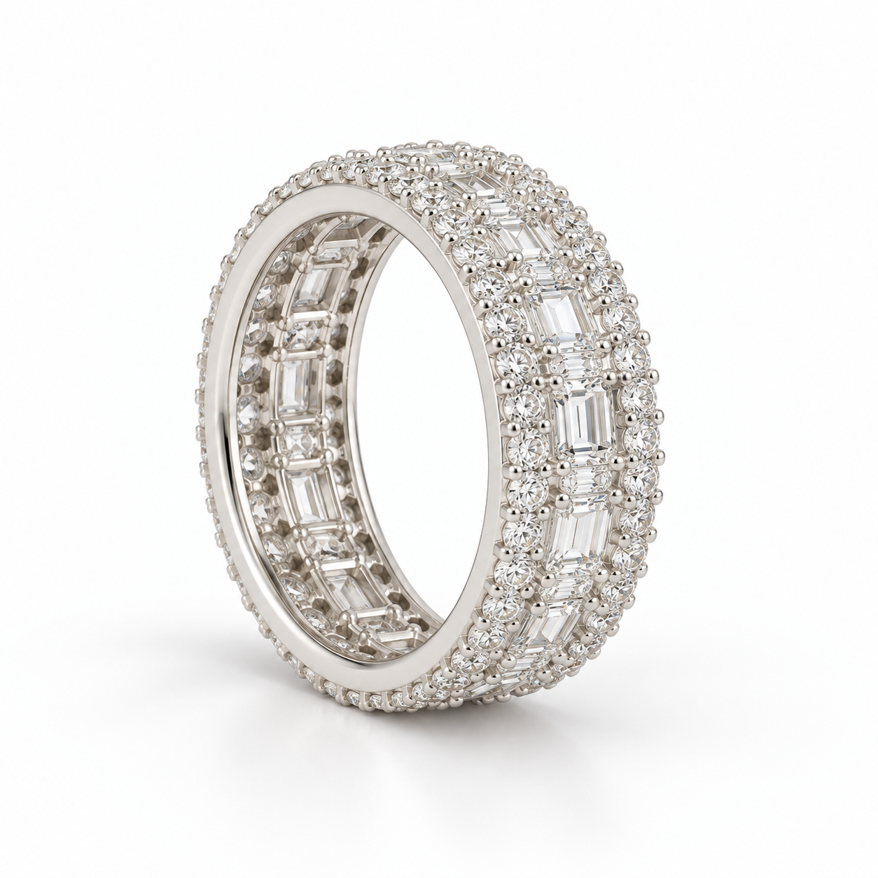 Natural Diamond Wedding Band - Image 4