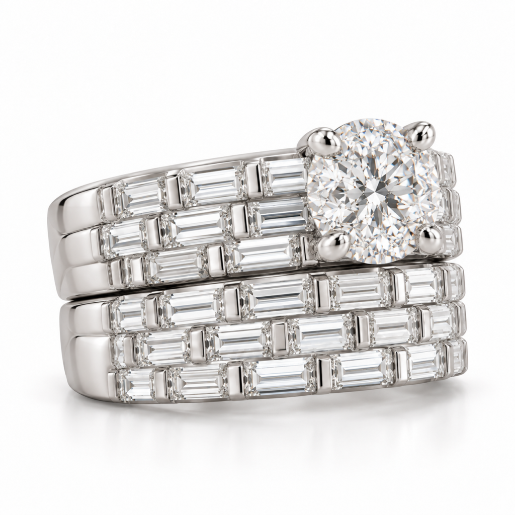 SoulMate Baguette Natural Diamond Ring 1 ct