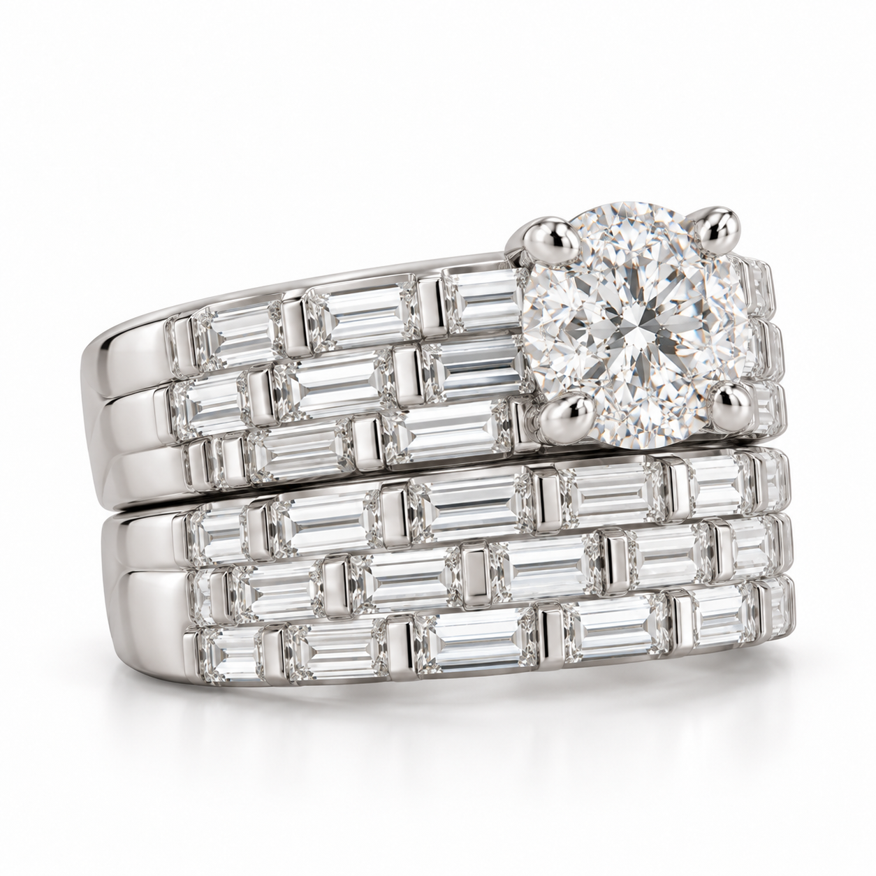 SoulMate Baguette Natural Diamond Ring 1 ct - Image 3
