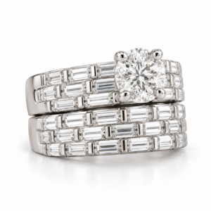 SoulMate Baguette Natural Diamond Ring 1 ct - Image 2