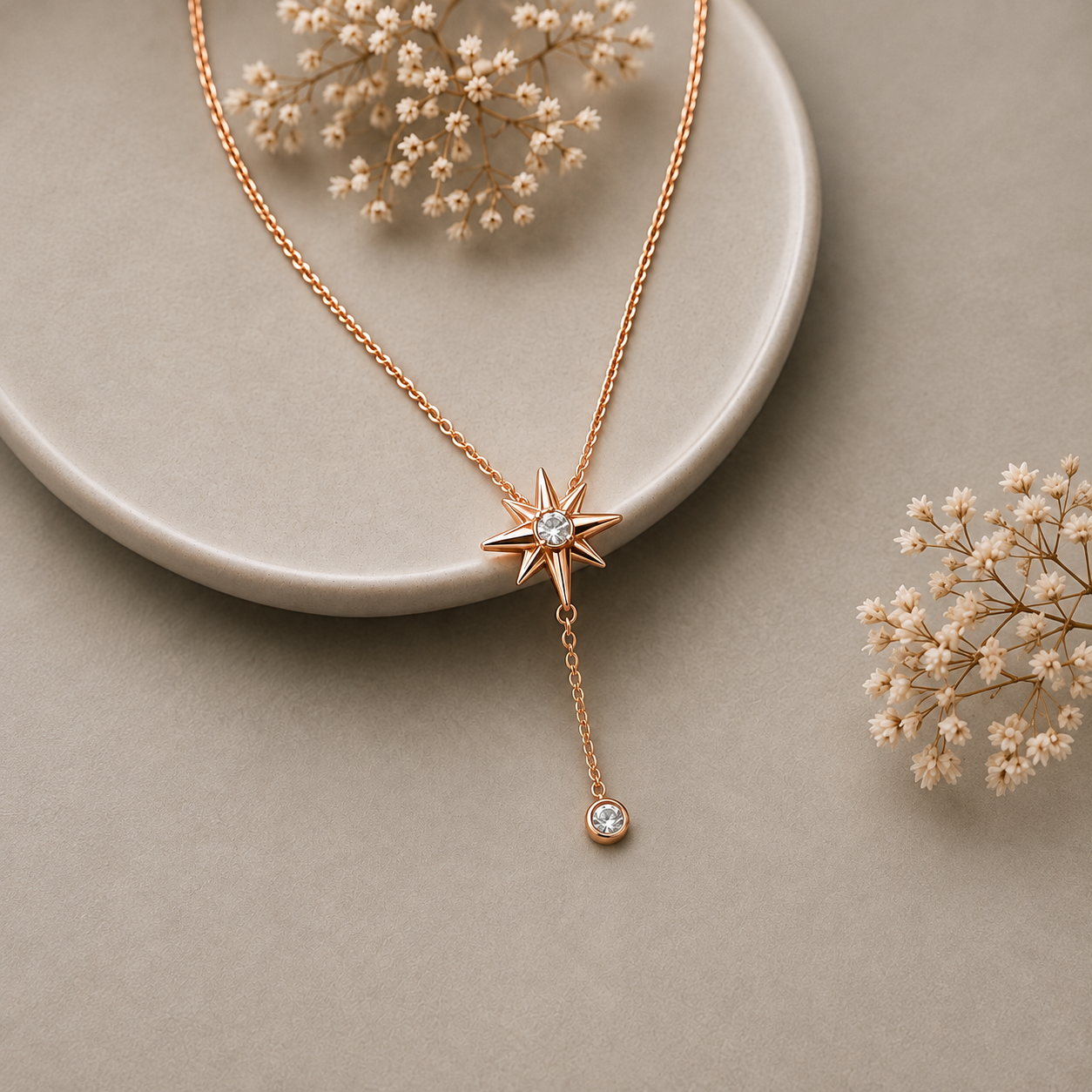 Glow North Star Diamond Necklace – Image 1