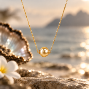 Motu Golden South Sea Pearl Pendant – 12mm – Bild 1