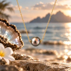 Motu Intense Peacock Pearl Necklace - Image 1