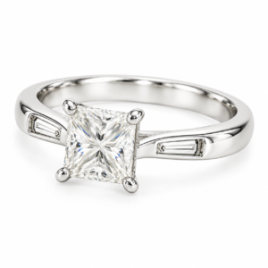 Princess Solitaire Diamond Ring 1 CT - immagine 4