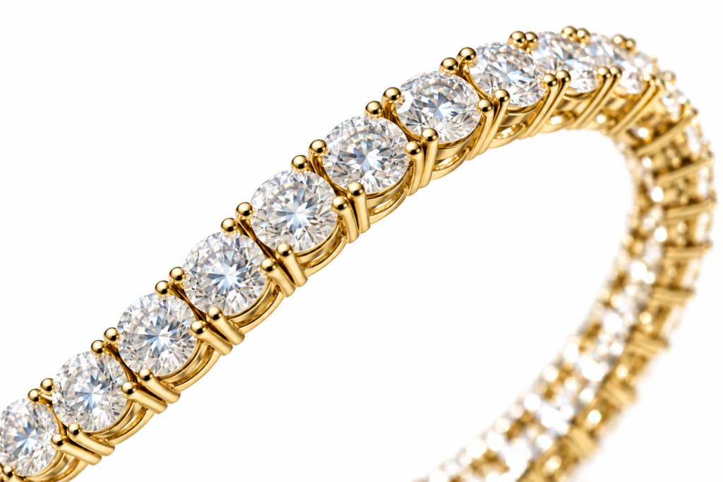 Classic Natural Diamond Tennis Bracelets