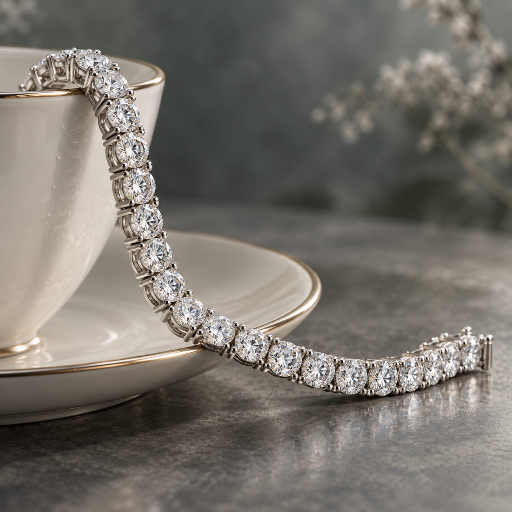 Classic Natural Diamond Tennis Bracelets