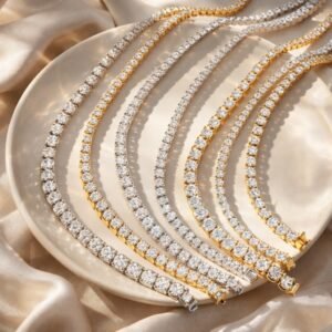 Diamond Tennis Necklace – Image 2