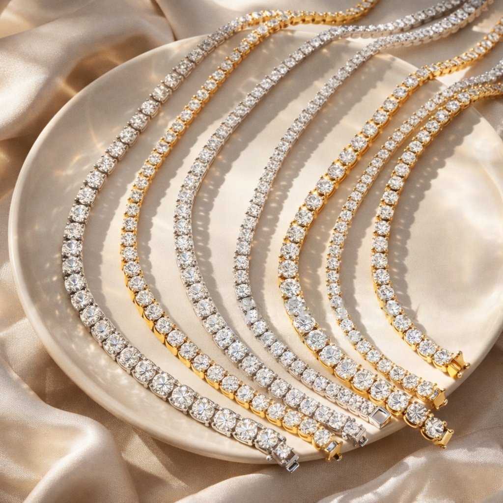 Collier tennis en diamants