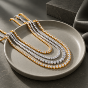 Diamond Tennis Necklace – Image 1